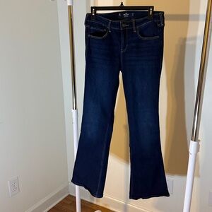 Hollister Women’s Low-Rise Boot Jeans - Dark Blue